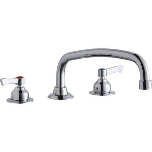 Elkay LK800AT12L2 Commercial 3-Hole Faucet in Chrome