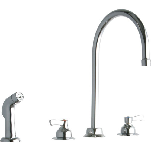 Elkay LK801GN08L2 Commercial 4-Hole Faucet in Chrome
