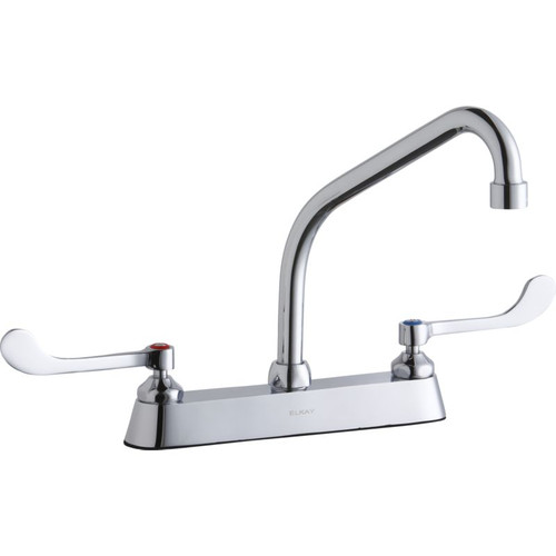 Elkay LK810HA08T6 Commercial 3-Hole Faucet in Chrome