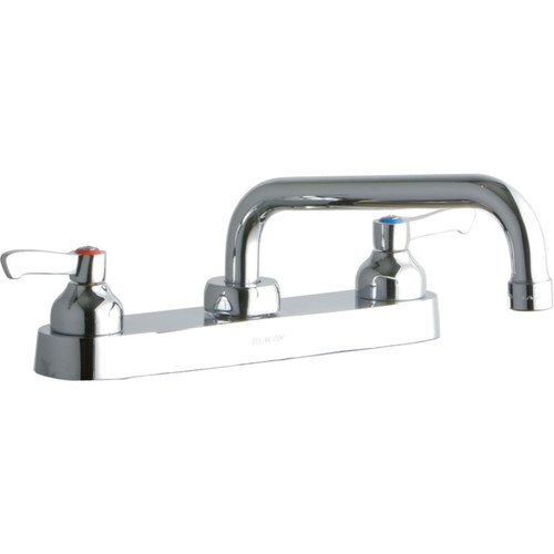 Elkay LK810TS08L2 Commercial 3-Hole Faucet in Chrome