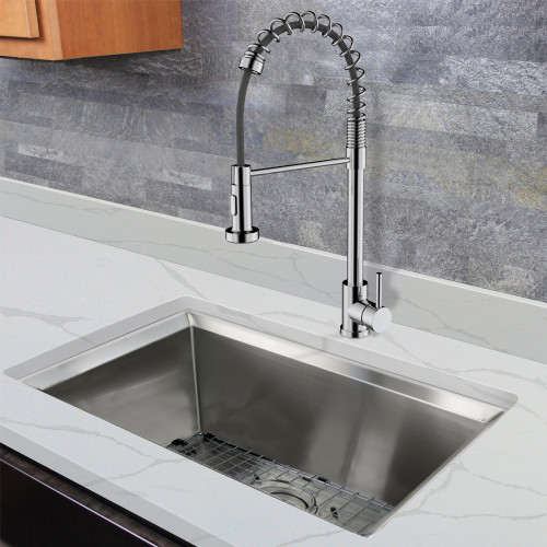 Transolid T3640-PC Cuisine Pro Pull-Out Kitchen Faucet, Polished Chrome