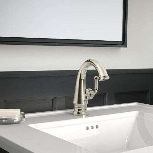 Single-Hole Faucet with Side Handle in Polished Nickel