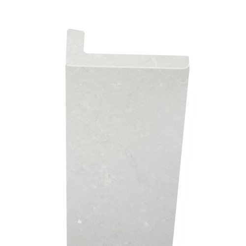 Transolid OTTK962-50 Saramar 1-in x 2-in x 96-in Over-Tile Trim, Lunar