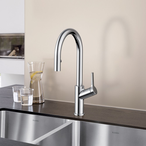 Blanco 526390 Urbena Single-Lever Pull-Down Kitchen Faucet with 1.5 GPM in Polished Chrome
