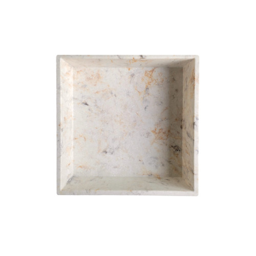 SSP1414-48 SaraMar 14-in x 14-in Storage Pod, Biscotti Marble