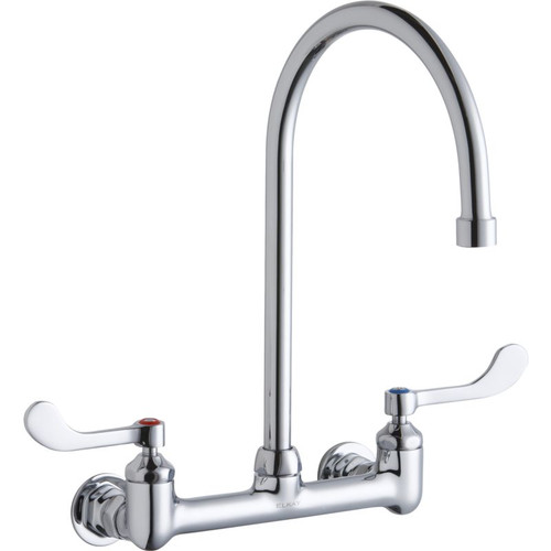 Elkay LK940GN08T4H Commercial 2-Hole Faucet in Chrome