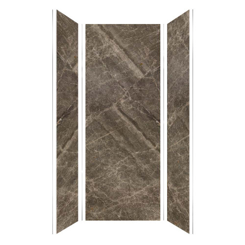 Transolid TWK363696-KI82H Titan 39-in x 39-in x 96-in Shower Wall Trimmable Kit, Sahara (Honed)