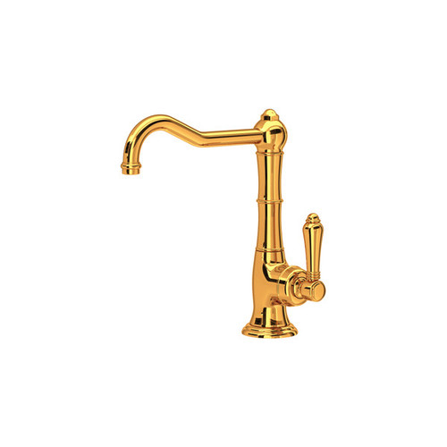 Rohl A3650/6.5MIB-2 Cinquanta Single Hole Column Spout Bar and Food Prep Faucet, Italian Brass