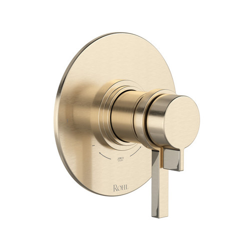 Rohl TLB44W1LMSTN Lombardia 1/2-in Thermostatic and Pressure Balance Trim with 2 Functions with Lever Handle, Satin Nickel