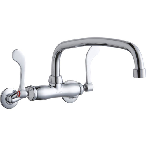 Elkay LK945AT12T4T Commercial 2-Hole Faucet in Chrome
