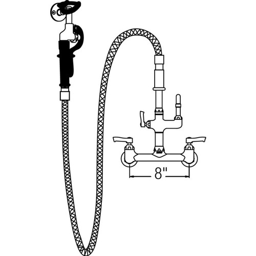 Commercial 2-Hole Faucet in Chrome
