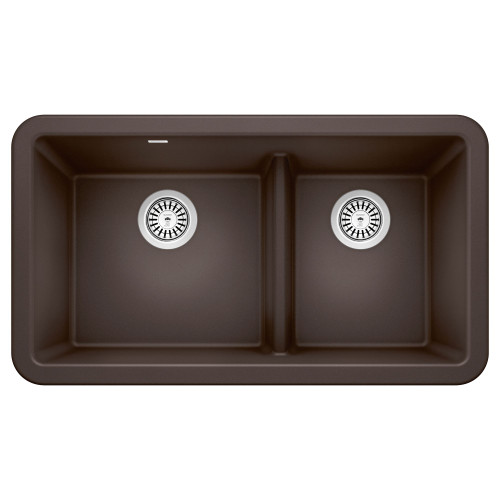 33" Farmhouse/Apron Front Kitchen Sink with Low Divide in Cafe