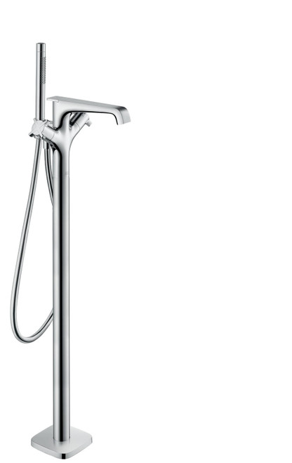 Thermostatic Freestanding Tub Filler Trim with Handshower in Chrome