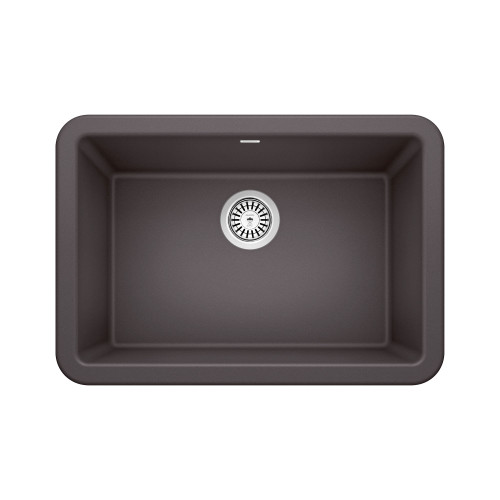 27-in x 19-in Granite Single Bowl Apron Front Farmhouse Kitchen Sink in Cinder