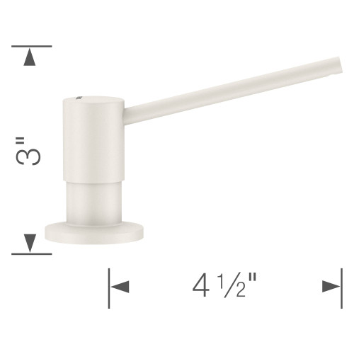 Blanco 401216 Torre Soap Dispenser in White