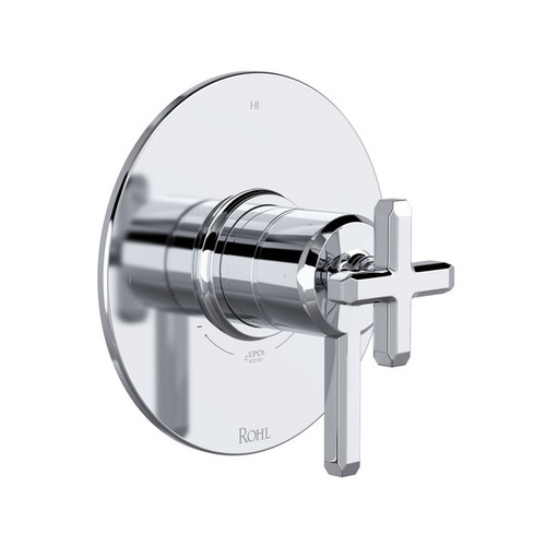 Rohl TAP23W1LMAPC Apothecary 1/2-in Thermostatic and Pressure Balance Trim with 3 Functions with Lever Handle, Polished Chrome