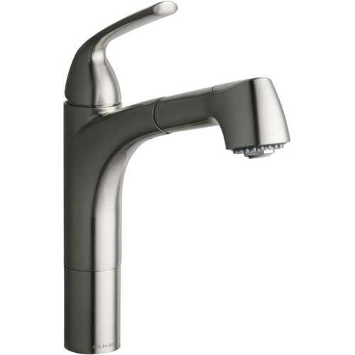 Pull-Out Kitchen Single-Hole Faucet in Brushed Nickel