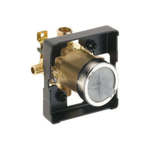 Universal Mixing Rough-In Valve with PEX Connections and Service Stops