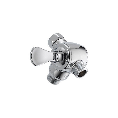 3-Way Shower Arm Diverter with Hand Shower Mount in Polished Chrome