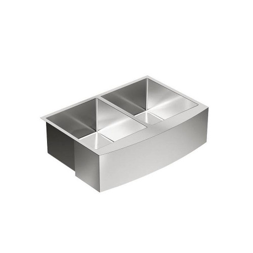 30in X 21in 18 Gauge Double Bowl Sink