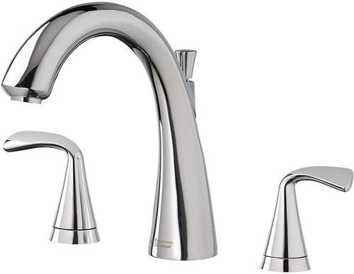 Roman Tub Faucet for Flash Rough Valves in Polished Chrome Finish