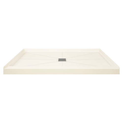 Transolid FL6034C-32 Linear Shower Base with Center Drain, Cameo