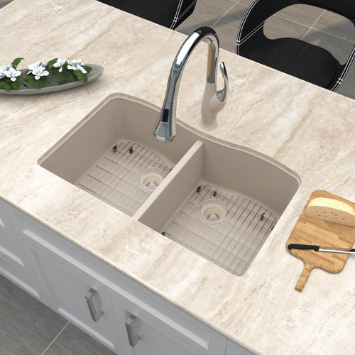 Aversa AUDE3219-16-KIT Aversa Radius All-In-One Undermount Kitchen Sink Kit