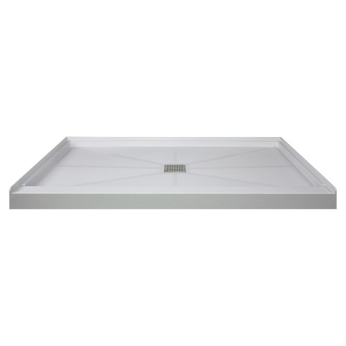 Transolid FL6034C-39 Linear Shower Base with Center Drain, Gray