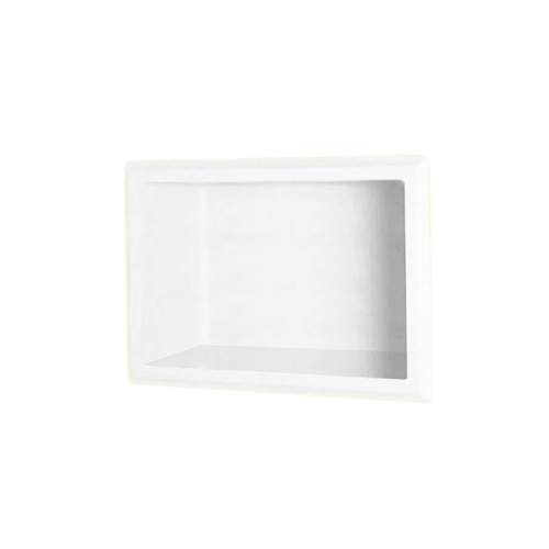 4.125-in D x 7.5-in W x 10.75-in H Solid Surface Soap Dish in White