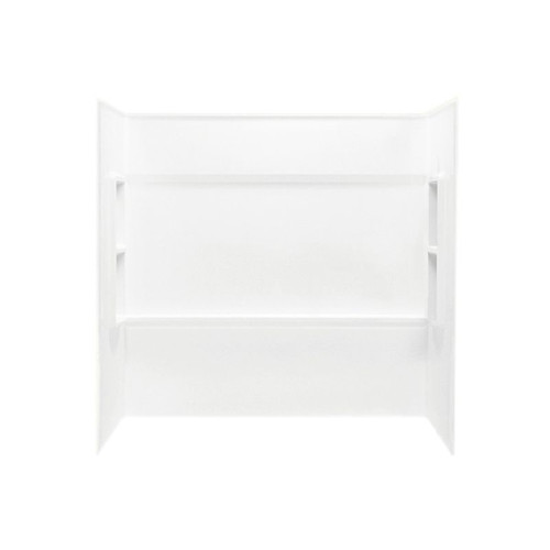 28.25-in D x 60-in W x 59.5-in H Veritek Bath Walls in White