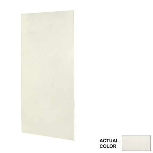 36-in W x 72-in H Solid Surface Shower Wall Panel in Crystal White