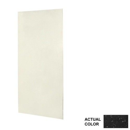 36-in W x 72-in H Solid Surface Shower Wall Panel in Crystal Black
