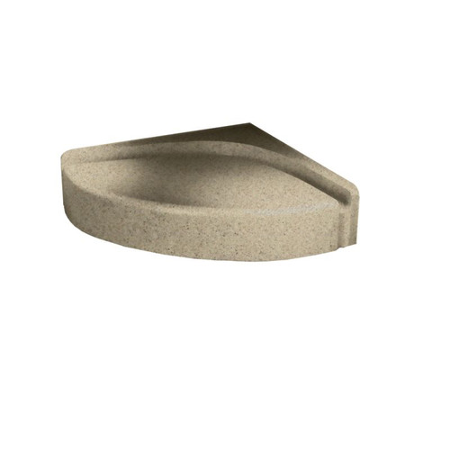 16.313-in D x 16.313-in W x 4-in H Solid Surface Shower Seat in Prairie