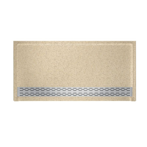 34-in D x 64-in W x 5.33-in H Solid Surface Shower Base in Bermuda Sand