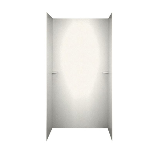 36-in D x 48-in W x 72-in H Solid Surface Shower Wall Surround in Tahiti Ivory