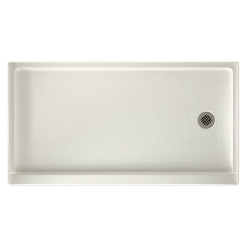 32-in D x 60-in W x 4.3125-in H Solid Surface Shower Base with Right-Hand Drain in Bisque