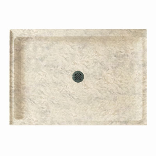 48.375-in W x 32.188-in D x 5.5-in H Solid Surface Shower Base in Mountain Haze