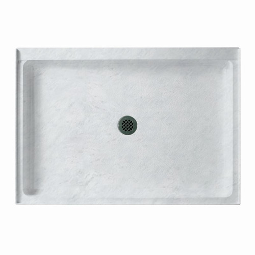 48.375-in W x 32.188-in D x 5.5-in H Solid Surface Shower Base in Tundra