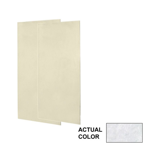36-in W x 72-in H Solid Surface Shower Wall Panel in Ice