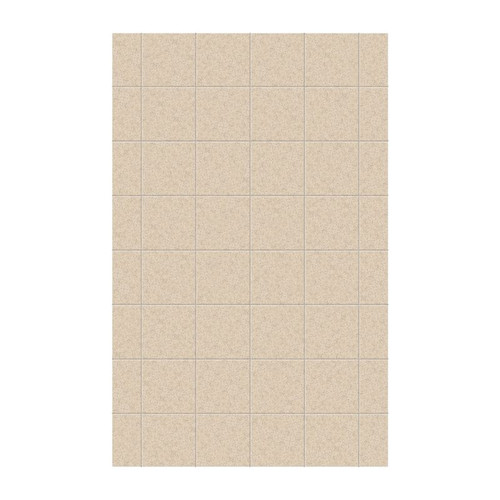 SSSQ-6296-1-040 62-in W x 96-in H Solid Surface Shower Wall Panel in Bermuda Sand