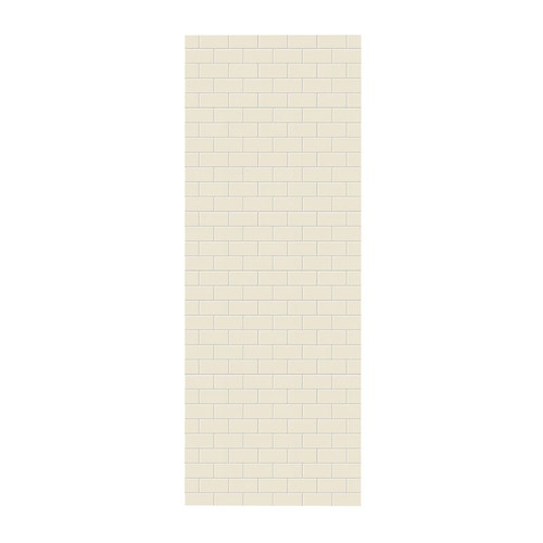 36-in W x 96-in H Solid Surface Shower Wall Panel in Bone