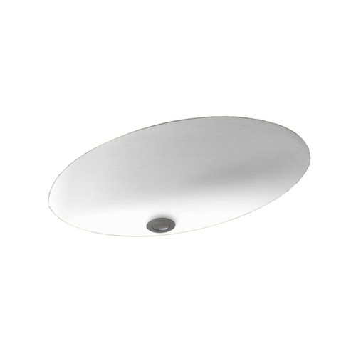 19.625-in W x 16-in D x 5.625-in H Solid Surface Undermount Bathroom Sink in White