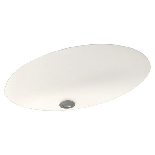 22.5-in W x 16-in D x 5.625-in H Solid Surface Undermount Bathroom Sink in Tahiti Ivory