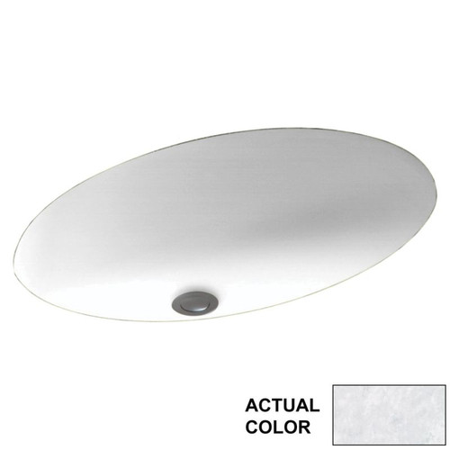 22.5-in W x 16-in D x 5.625-in H Solid Surface Undermount Bathroom Sink in Ice