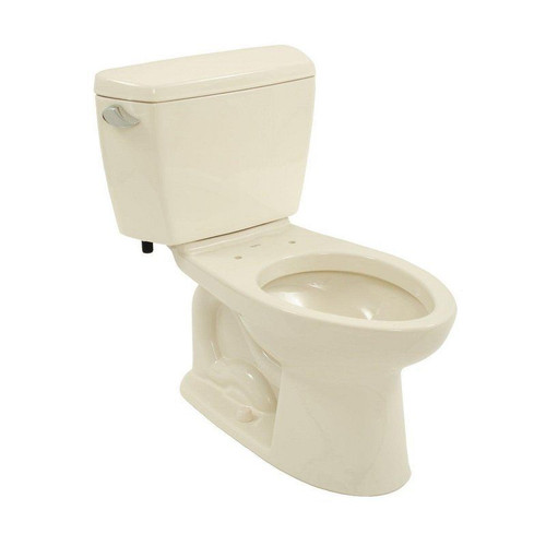 Two Piece Elongated 1.28 GPF Toilet with E-Max Flush System and Comfort Height Bowl - Seat Not Included in Bone