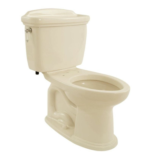 Two Piece Elongated 1.28 GPF Toilet with E-Max Flush System - Seat Not Included in Bone