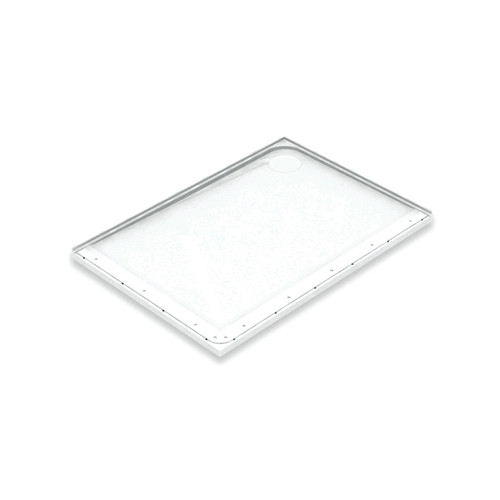 AKW Mullen 26072R 49-7/8-in x 34-7/8-in Right-Hand Corner Shower Base