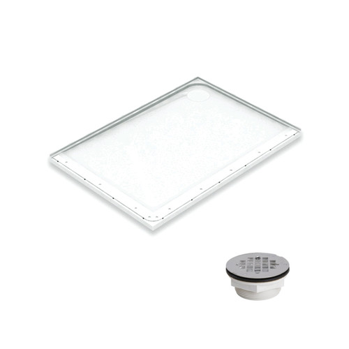 Mullen K26101R 49-7/8-in x 30-1/8-in Right-Hand Shower Base with Drain