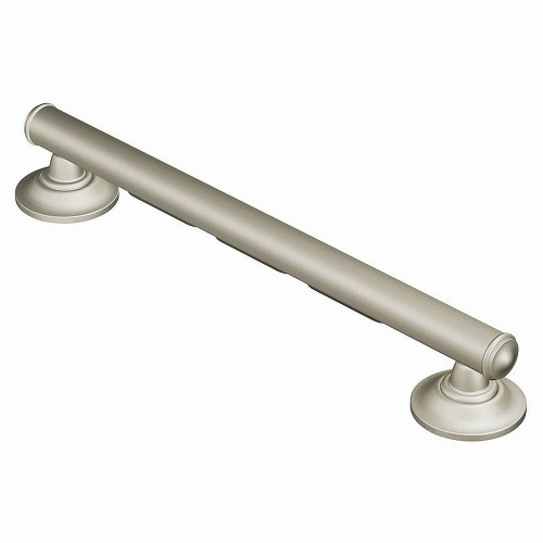 Creative Specialties LR8716D1GBN 16in x 1-1/4in Grab Bar in Brushed Nickel