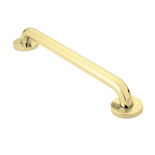 24in x 1-1/4in Grab Bar in Polished Brass